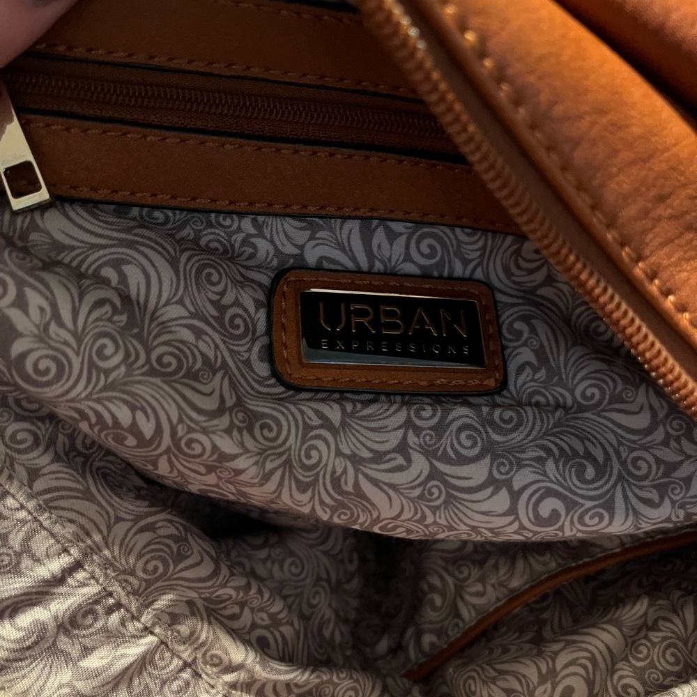 Urban Expressions Brown Shoulder Bag - Picture 2 of 9